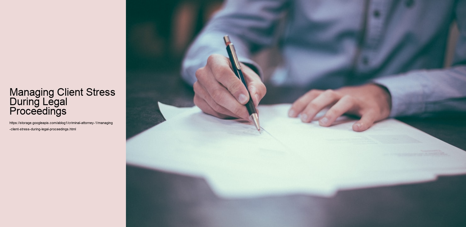 Managing Client Stress During Legal Proceedings  