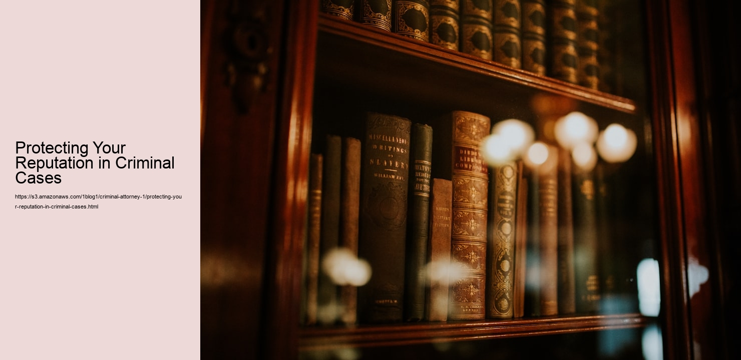 Protecting Your Reputation in Criminal Cases  