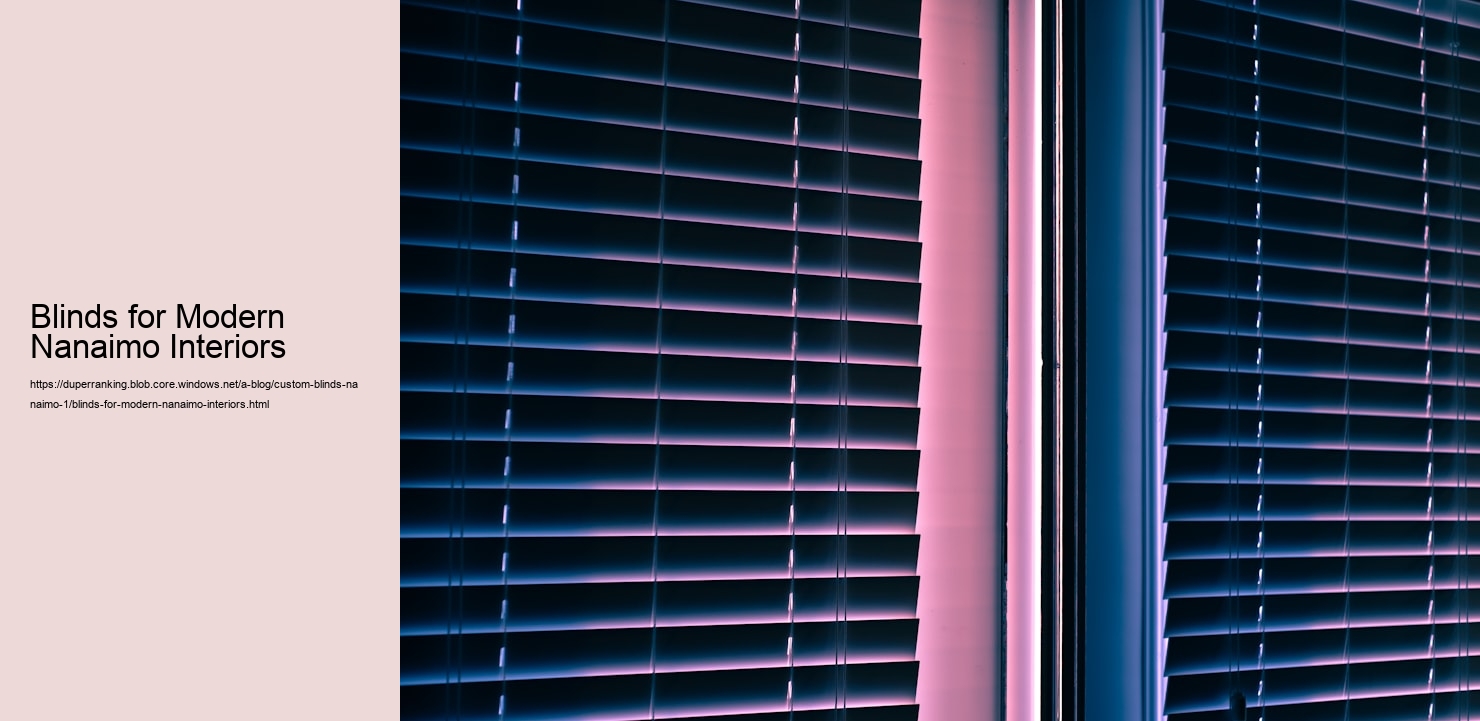 Blinds for Modern Nanaimo Interiors  